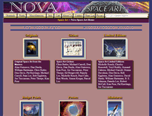 Tablet Screenshot of novaspaceart.com